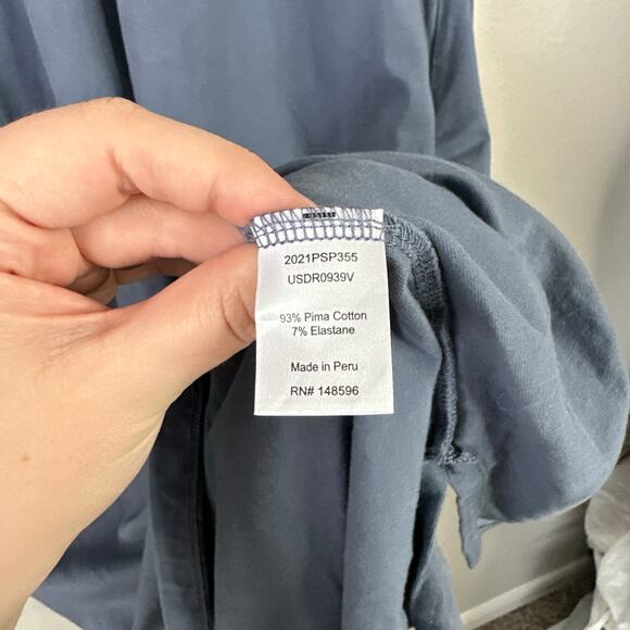 UNIVERSAL STANDARD Rhine V Neck Dress Size 18-20 Vintage Indigo Blue Lounge - Picture 8 of 8